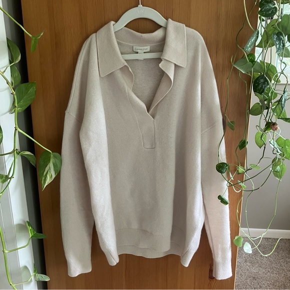 Garnet Hill Essential Cashmere Polo - Picture 2 of 5